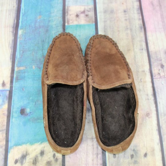 LL BEAN Wicked Good Shearling Moc Slippers Size 12 - Picture 6 of 9